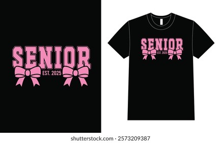 Senior 2025 t-shirt design, Graduation senior t-shirt design,