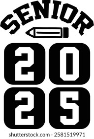 Senior 2025 unique T-shirt Design 