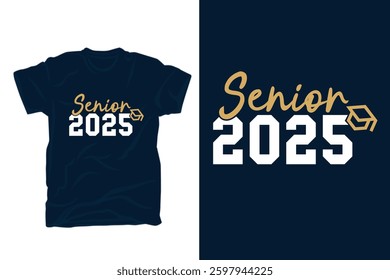 Senior 2025 vector art t shirt design