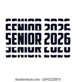 Senior 2026 text school class varsity