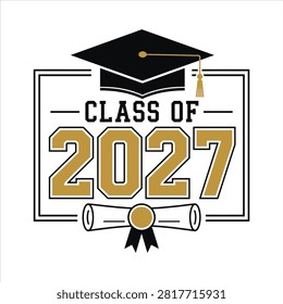 Senior 2027 The Final Inning Baseball Graduation Typography Vector Design