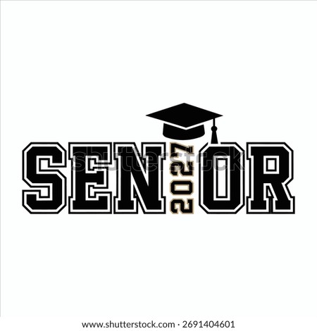 Senior 2027 Graduation Cap Design