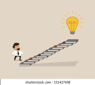 Senior adviser give an idea to young businessman