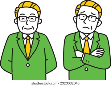 Senior businessman in a suit