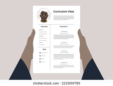 A senior candidate CV, a resume template, job application process, ageism and equality
