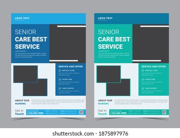 Senior Care Best Service Flyer, A4 Flyer.