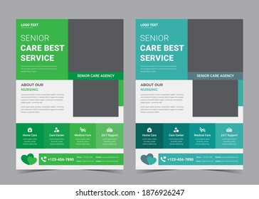 senior care best service flyer, a4 flyer