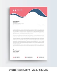 Senior care Business style letter head templates for your project design, Vector illustration.