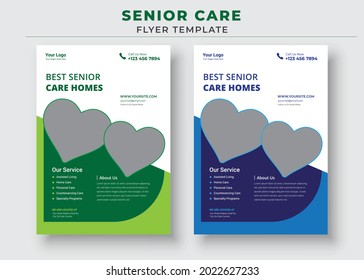 Senior Care Flyer Template, Best Senior Care Home Flyer