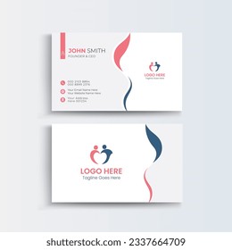 Senior Care Personal visiting card design, company visiting card design template senior care hospital,