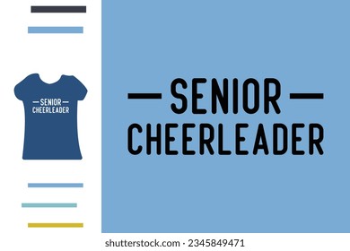 Senior cheerleader t shirt design