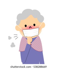 Senior citizen of physical condition badness