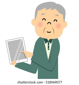 Senior citizen,Tablet