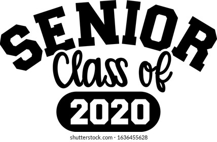 Senior class of 2020 curved twenty