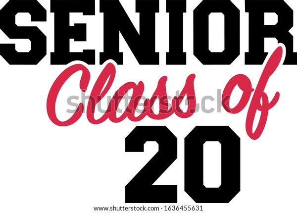 Senior Class 2020 Twenty Stock Vector (Royalty Free) 1636455631 ...