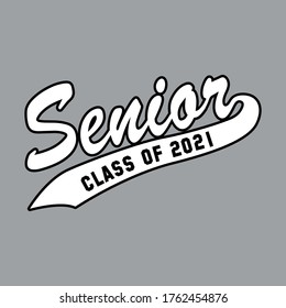 Senior Class Of 2021 Vector T Shirt Design