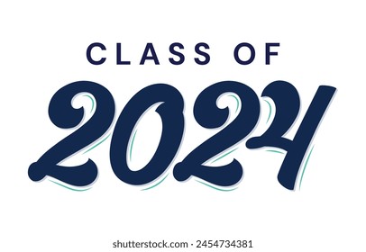 Senior class of 2024 design vector