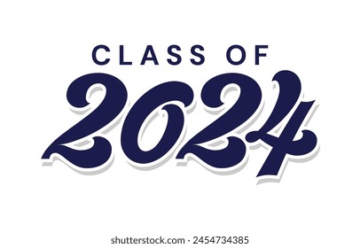 Senior class of 2024 design vector