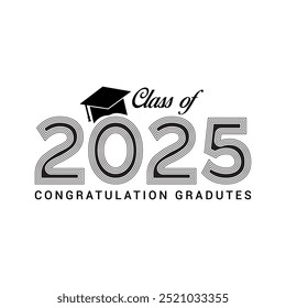 Classe sênior de 2025 com vetor de teto de graduação.