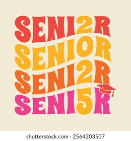 Senior Class Of 2025 Graduation Ceremony T Shirt Design