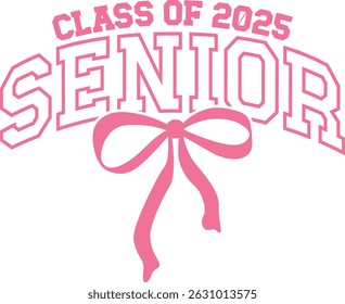 Senior Class of 2025, Graduation design in vector file