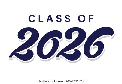 Senior class of 2026 design vector