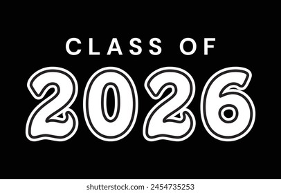 Senior class of 2026 design vector