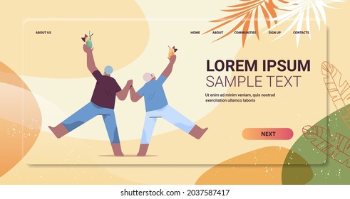 Senior Couple Dancing Old African American Man And Woman Having Fun Active Old Age Concept