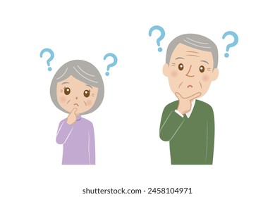 Senior couple, questionable, cute, bust,