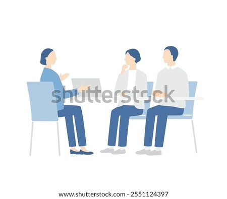 senior couple talks about their life after retirement. Have a meeting with a female financial advisor.