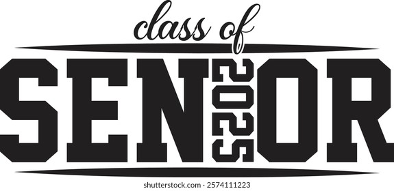 Senior day Class Of 2025 Graduation T-Shirt design