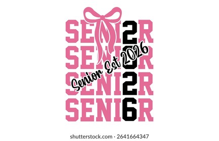 Senior Est 2026 Png Design