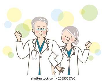 Senior healthcare worker with a smile with arms crossed