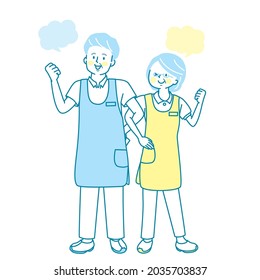 Senior healthcare worker with a smile with arms crossed