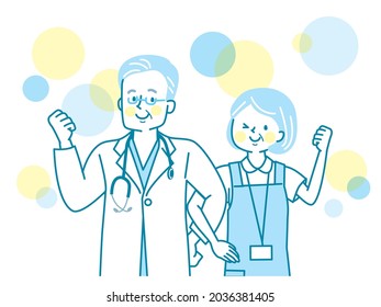 Senior healthcare worker with a smile with arms crossed