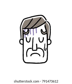 Senior male: face, facial expression