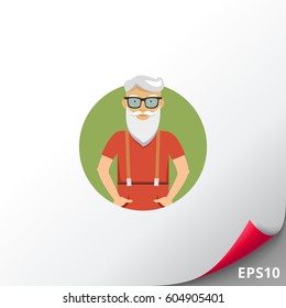 Senior man with beard