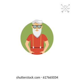 Senior man with beard