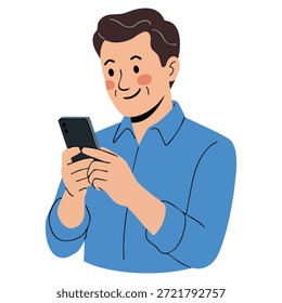 Homem idoso olhando um mapa digital em seu smartphone