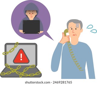 Senior man Victim to Internet Fraud