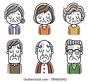 Senior men and senior women: down