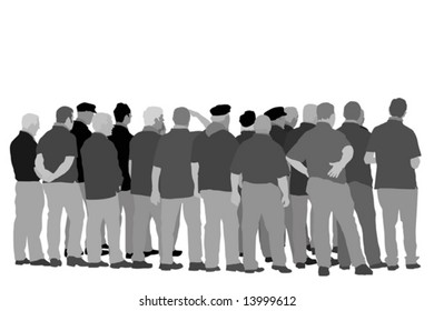 senior men's group singing