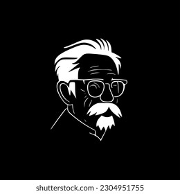 Senior - Minimalist and Flat Logo - Vector illustration