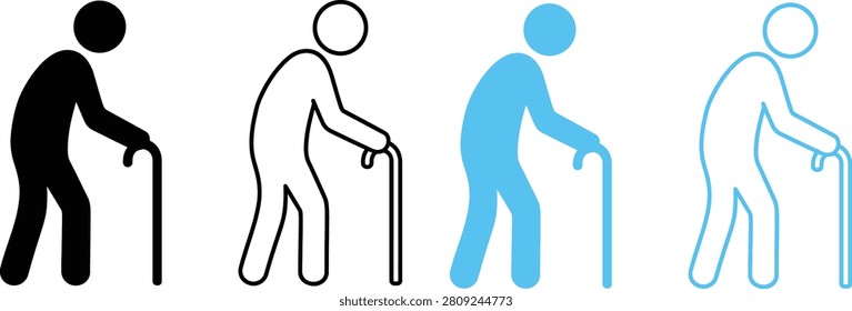 Senior Mobility Icon featuring a clean black silhouette of an elderly person using a walking aid isolated on a white background This simple and modern icon is ideal for healthcare accessibility retirement senior care medical services rehabilitation nursing homes disability support insurance websites mobile apps presentations user interface design educational materials infographics print projects and commercial creative work High quality vector style illustration with a clear recognizable shape suitable for personal and professional use.
#SeniorMobility #SeniorIcon #ElderlyIcon #WalkingAid #Accessibility #Healthcare #MedicalIcon #SeniorCare #Retirement #Disability #MobilityAid #Rehabilitation #NursingHome #PatientCare #Caregiver #FlatIcon #Silhouette #VectorIcon #BlackIcon #UIIcon #AppIcon #WebDesign #GraphicDesign #Infographic #HealthcareDesign