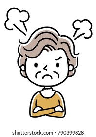 Senior woman: get angry