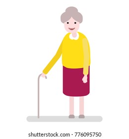 おばあちゃん 杖 の画像 写真素材 ベクター画像 Shutterstock