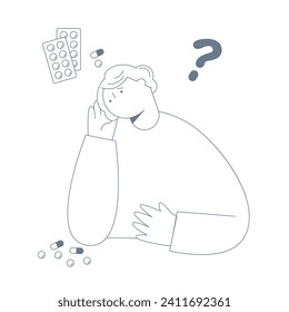 A senior woman who is unable to manage her medication.