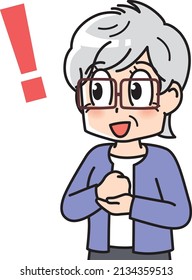 
Senior women who are happy to understand