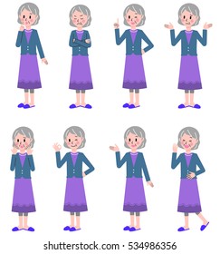 Senior women's gesture