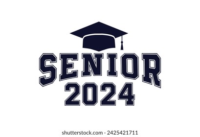 Senior year class of 2024 vector 